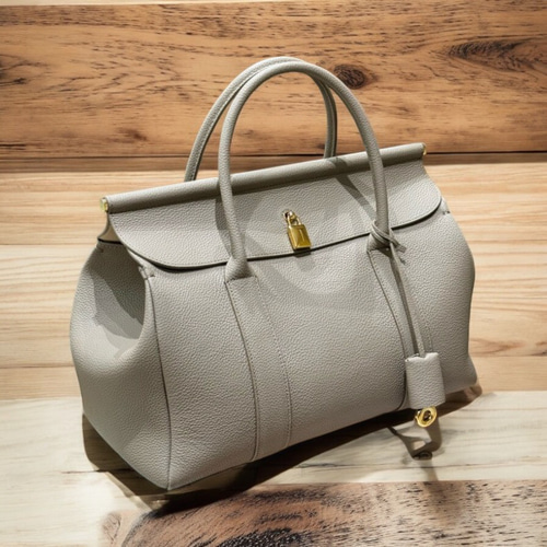 MORABITO DINA DOME TYPE LEATHER 2WAY SHOULDER BAG MADE IN