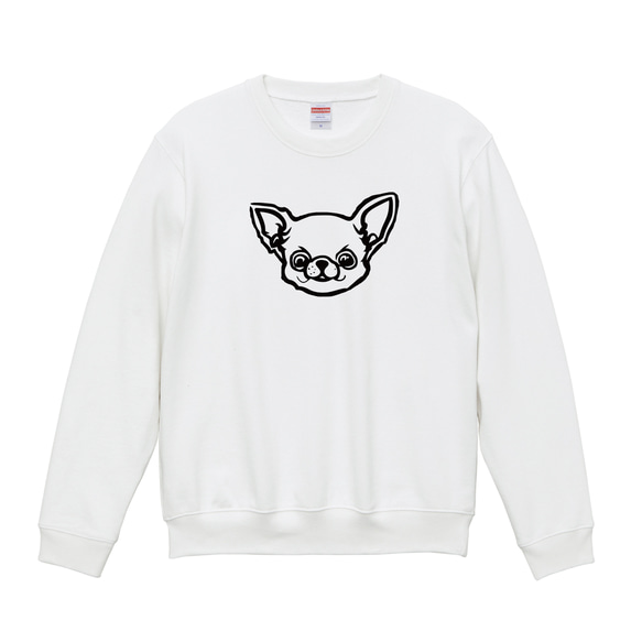 チワワ イラスト スウェット グレーgray lifeshop