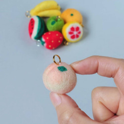 ミニマム果物】ころんと小さなバナナ＊羊毛フェルトのプチかわ