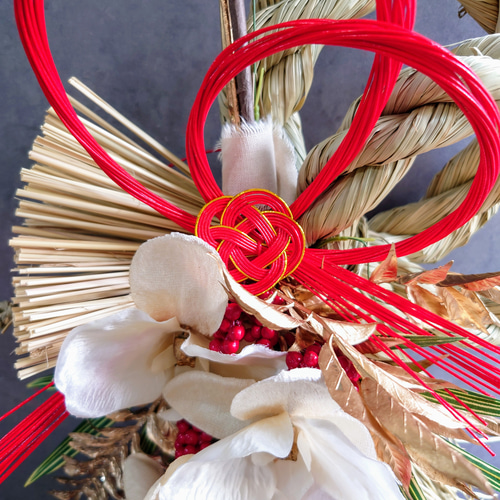 完売new!!❀福壽2025【スワッグ＆しめ飾り】松竹梅・胡蝶蘭 早割・数量