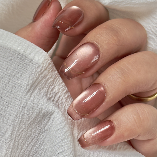 数量限定！マロンマグ】ネイルチップ ニュアンス マグネット