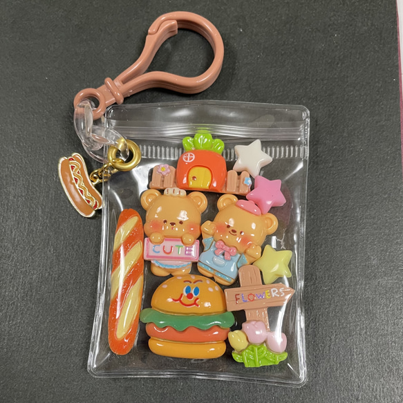 ガチャ詰めポーチ キャンディバック じゃらじゃらキーホルダー