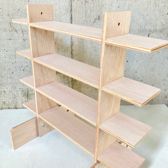 什器 ラック4段/50幅/普通合板〈上質材〉組立式 イベント什器 店舗