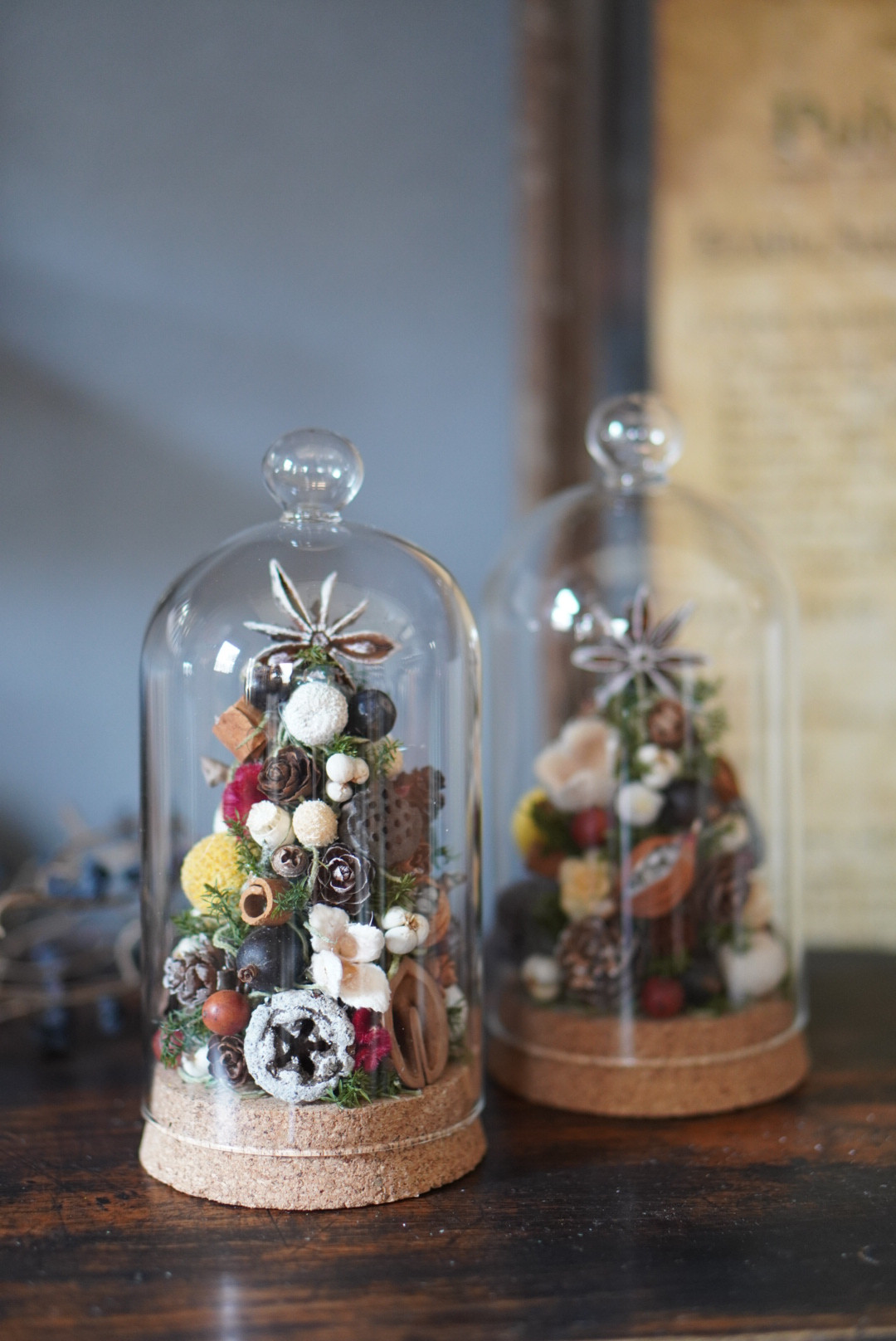 ガラスドーム　クリスマスツリー