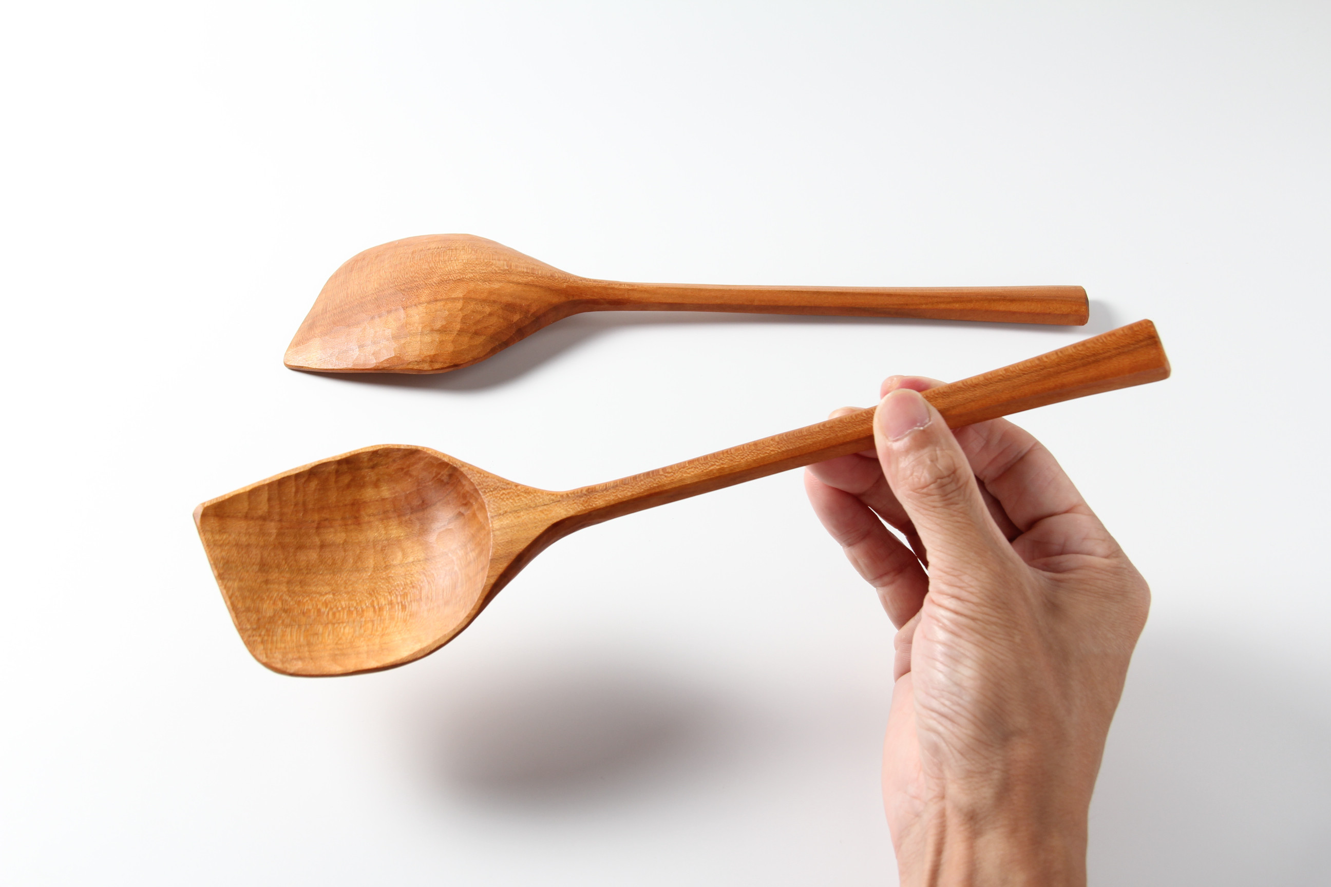 すくえる木べら　【サクラ】（天然オイル仕上げ）