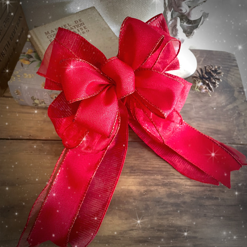 ラスト1 クリスマス クリスマスリボン ツリートップリボン ツリー