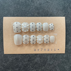 ゆにこ♥ ネイルチップ no.020/no.028 ベリーショート カラフルフラワーニコちゃんネイル うねうね 派手カワ 個性派