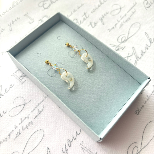 勾玉ピアス／イヤリング】ミラクルを引き寄せる！陰陽統合オルゴナイト