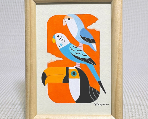 鳥の絵　　　　アート fbd7983246cf2e7cb0d5726cc71060