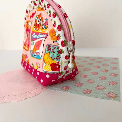 ふっくらポーチ☆はいから横丁☆コスメポーチ☆化粧ポーチ☆シェル  