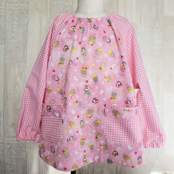 ペンギンの長袖スモック☆ ペンギンの長袖スモック☆ ペンギンの長袖スモック☆