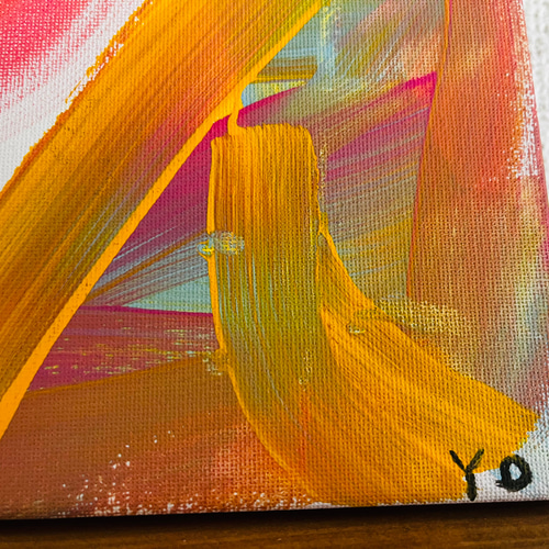 抽象画 アクリル カラフル 元気 インテリアボード インテリア雑貨