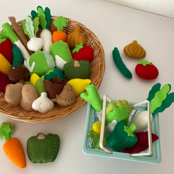 選べる！野菜7個セット フェルトままごと おもちゃ・人形 MIKI 通販