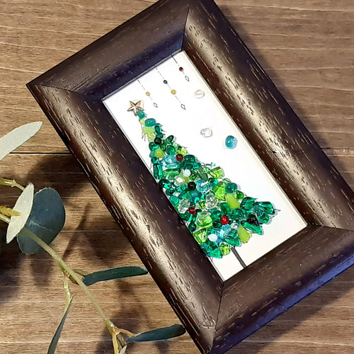 ミニ額縁の世界』～クリスマスガラスキットXmasツリー キット くらし