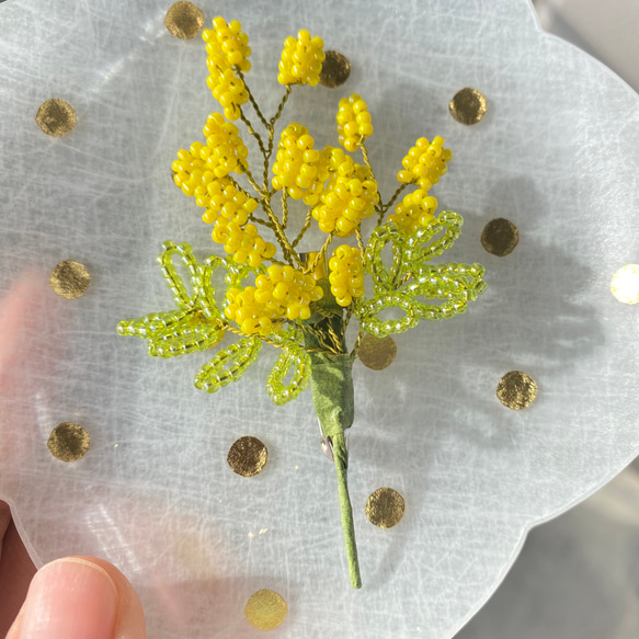 リクエスト品　ハンドメイド　入園入学　4点セット　ミモザ　フラワーちょうちょ リクエスト品 ハンドメイド 入園入学 4点セット ミモザ フラワー