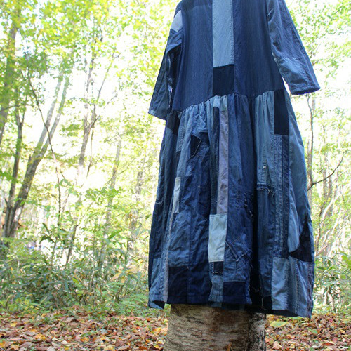 SAYOCAFE再構築、デニムパッチワークワンピース ワンピース 衣工房