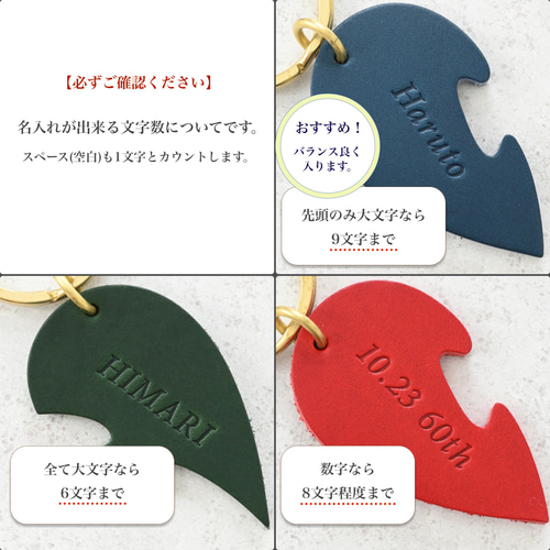 3日以内発送/クリスマス早割中♪イタリア革の名入れが嬉しいニコイチ