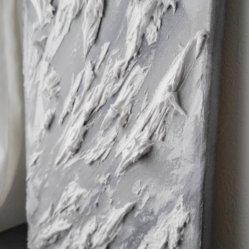 F4◇ニュアンス グレー モダン パネルアート テクスチャーアート