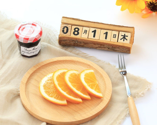 カレンダー 卓上 万年 日めくり 木製 アンティーク風 職人手作り 卓上