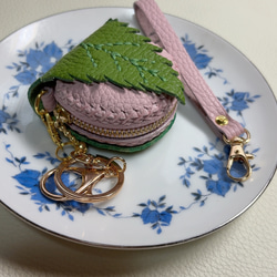 【さくらもち】L字ファスナーウォレット＋コインケース LIZDAYS ミニ財布 レディース 本革 フラグメントケース L字