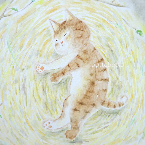 ✻【原画】Bonne nuit おやすみ、良い夢を Ⅲ ふかふかの藁布団 no.186