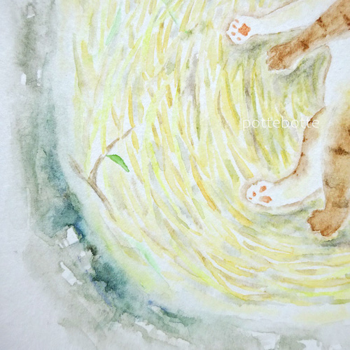 ✻【原画】Bonne nuit おやすみ、良い夢を Ⅲ ふかふかの藁布団