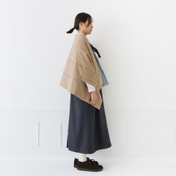 【30％OFF】魔法瓶のような保温中わた Zermoly Loft  3WAY ケープ ショール ブランケット 17枚目の画像
