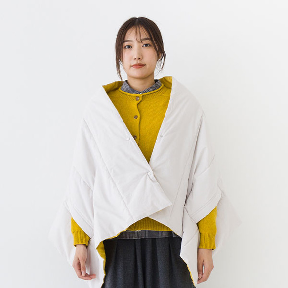 【30％OFF】魔法瓶のような保温中わた Zermoly Loft  3WAY ケープ ショール ブランケット 3枚目の画像