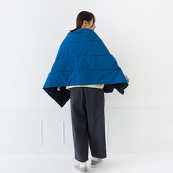 【30％OFF】魔法瓶のような保温中わた Zermoly Loft  3WAY ケープ ショール ブランケット 10枚目の画像
