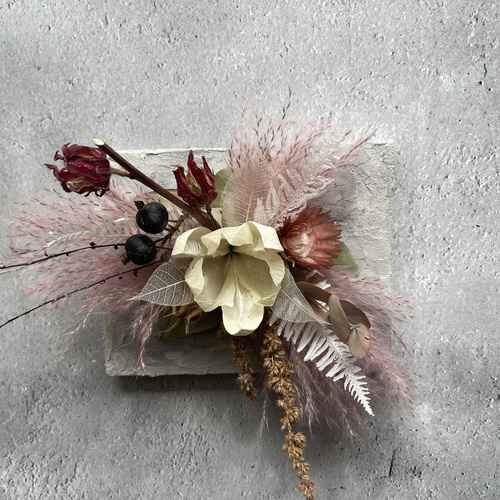 母の日 テクスチャーアート ドライフラワーアレンジ ギフト お祝い