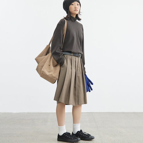 FUMIKA UCHIDA カーキ キュロット 女性らしく見せながら足さばきが良い♪プリーツキュロット