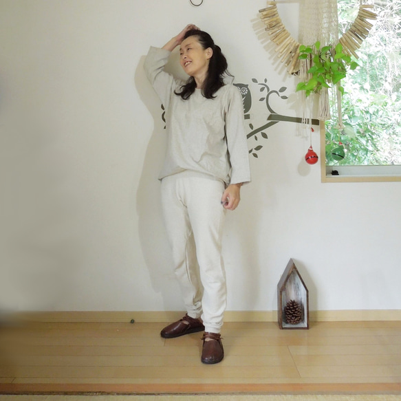 asana ヘンプコットン ふかふか スウェット インナー パンツ asana ヘンプコットン ふかふか スウェット インナー パンツ