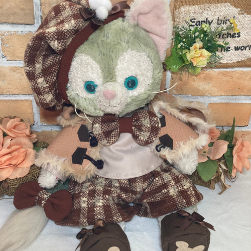 クリスマス ジェラトーニ Sサイズ☆ ボア付きダッフルケープ