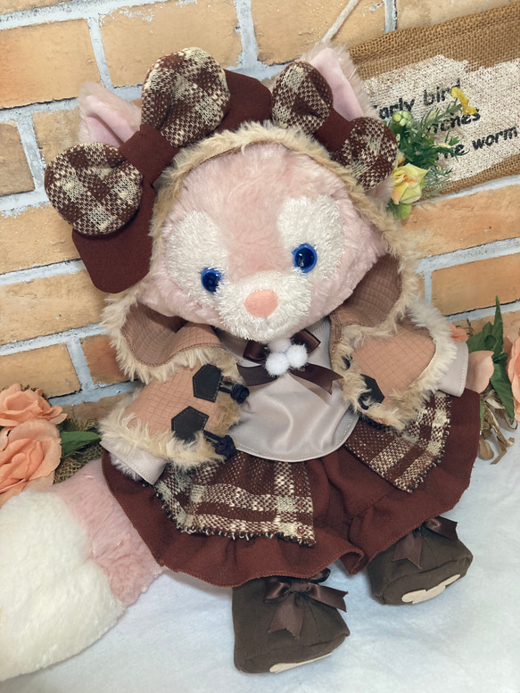 クリスマス リーナベルS 茶チェック7点コスチューム