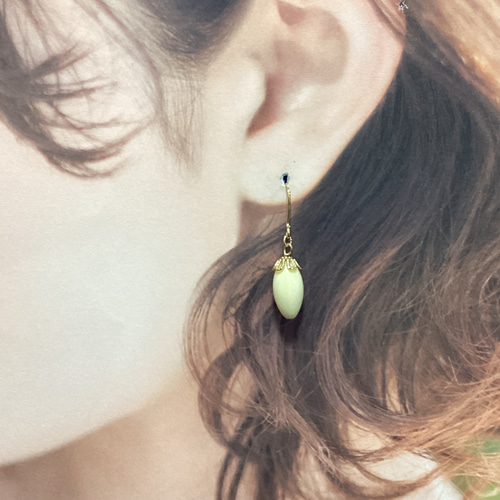 ☆本象牙ピアス ※A-143 ピアス（フック・チェーン） 石橋象牙店 通販