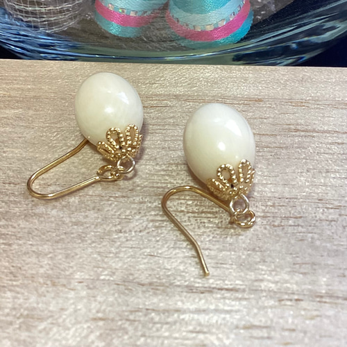 ☆本象牙ピアス ※A-144 ピアス（フック・チェーン） 石橋象牙店 通販 