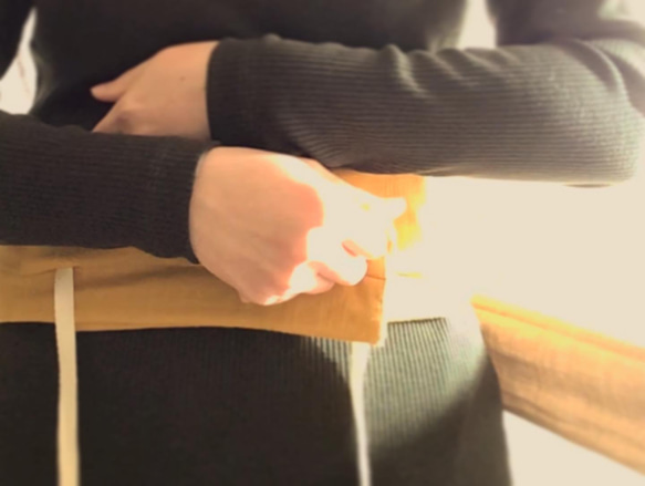 no.42 小豆カイロレギュラータイプ(小豆カイロ100g入)3個＋ロングカバーセット（首・肩・腰巻用）モスピンク 7枚目の画像