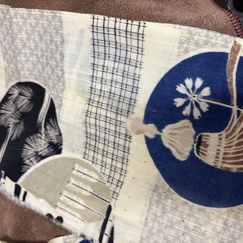 14 古布 和裁 着物 生地 ハギレ アンティーク リメイク素材