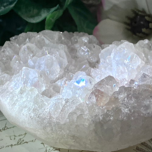 インド産 アナンダライト レインボークォーツ 原石 クリスタル 天然石