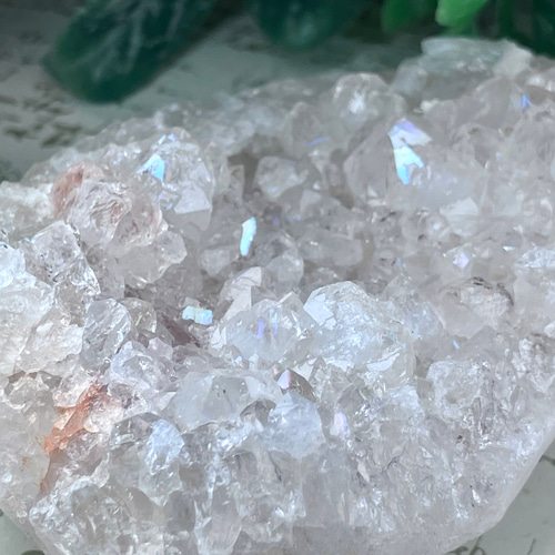 インド産 アナンダライト レインボークォーツ 原石 クリスタル 天然石