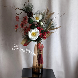 爽やかです！スモークツリーと月桂樹のグリーンのスワッグ LLサイズの