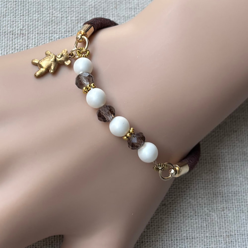 静電気抑制ブレス☆クマのぬいぐるみ ブレスレット *noraneko* 通販