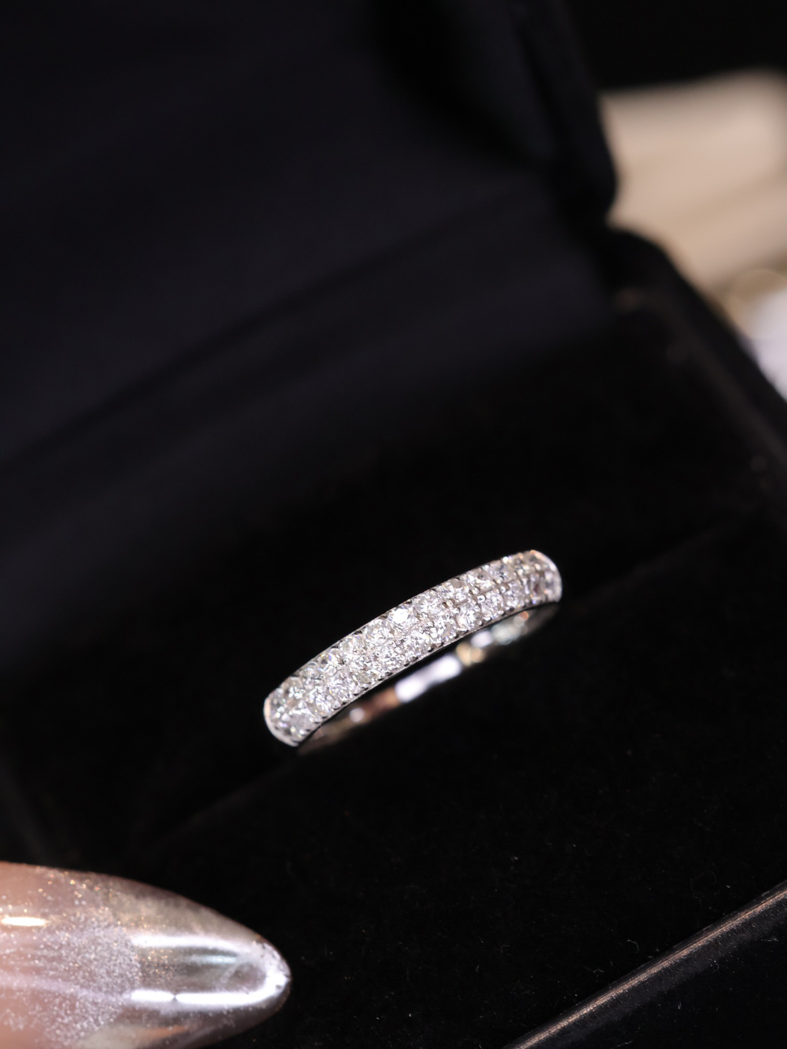 天然ダイヤモンドリング0.38ct　k18