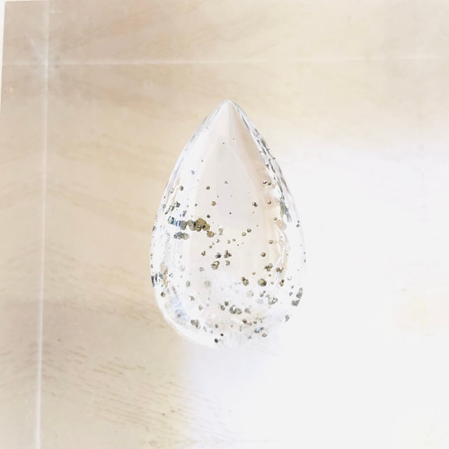 極上！パイライトインクォーツのルースタンブル 天然石 虹色の星 通販