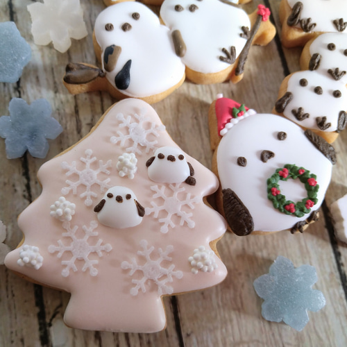 クリスマスギフト2025』シマエナガのクリスマスクッキー缶※シマエナガ