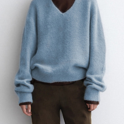 アンゴラウサギの毛ニット 秋冬の新商品寛大だセーター ニット