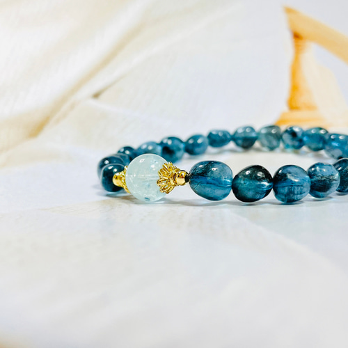 ブラックトルマリン イン アクアマリン×アクアマリン 天然石