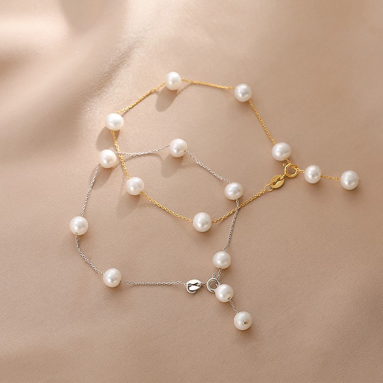 淡水パールのブレスレット バングル　真珠 淡水真珠 パール 6月誕生石