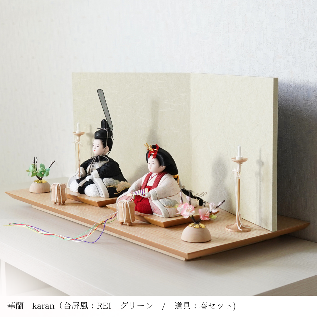 彦根屏風　木目込人形 プレスリリース 国宝「彦根屏風」を模して造られた木目込み人形