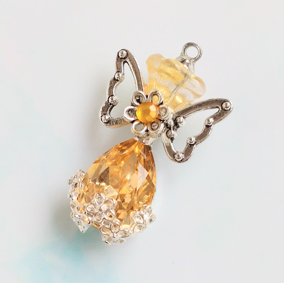 値下げ】シトリン 香水型 ペンダントヘッド